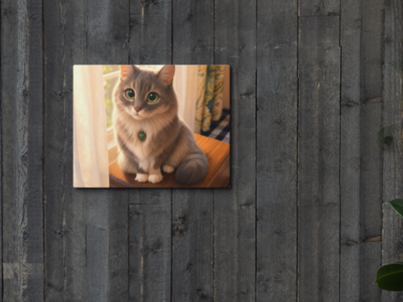 Custom pet canvas print